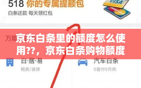 京东白条里的额度怎么使用??，京东白条购物额度怎么刷出来