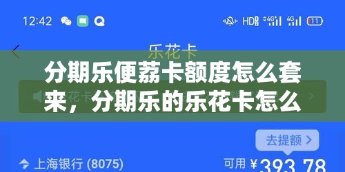 分期乐便荔卡额度怎么套来，分期乐的乐花卡怎么使用