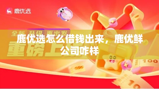 鹿优选怎么借钱出来，鹿优鲜公司咋样
