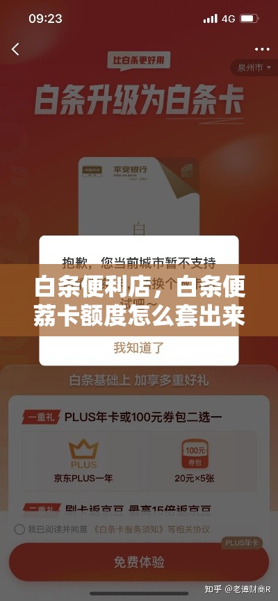 白条便利店，白条便荔卡额度怎么套出来