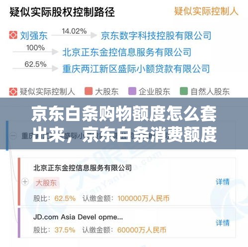 京东白条购物额度怎么套出来，京东白条消费额度怎么提现