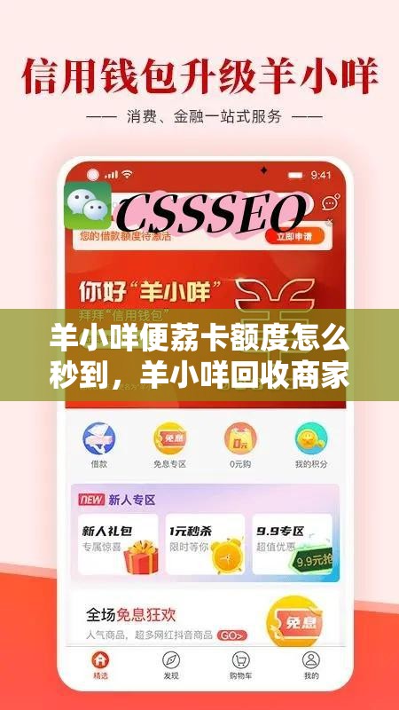 羊小咩便荔卡额度怎么秒到，羊小咩回收商家秒到