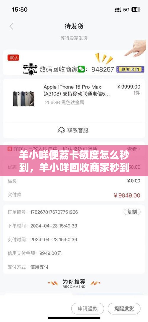 羊小咩便荔卡额度怎么秒到,羊小咩回收商家秒到