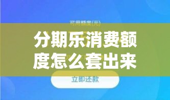 分期乐消费额度怎么套出来最简单方法,分期乐消费额度怎么套