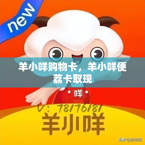 羊小咩购物卡，羊小咩便荔卡取现