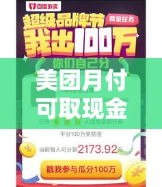 美团月付可取现金什么意思，美团月付便荔卡包提现