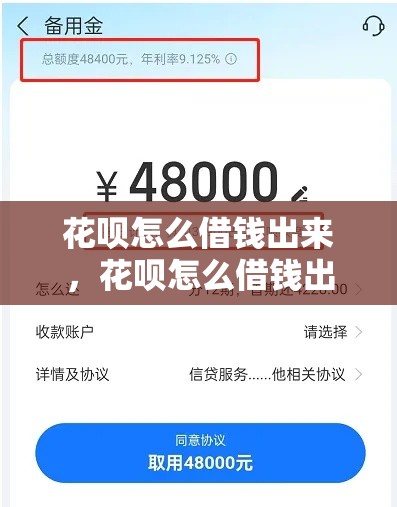 花呗怎么借钱出来，花呗怎么借钱出来到银行卡