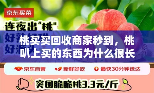 桃买买回收商家秒到，桃叭上买的东西为什么很长时间收不到